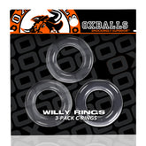 Willy Rings 3-Pack Cockrings - Clear